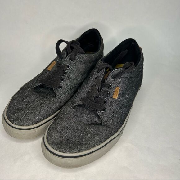 Vans Mens Off The Wall Gray Casual Skate Shoes Top Lace up Size 8 - Picture 1 of 8